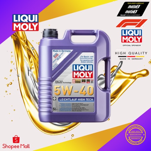 Jual Liqui Moly Leichtlauf High Tech 5W40 Engine Oil 5L - Oli Mobil 2328 | Shopee Indonesia