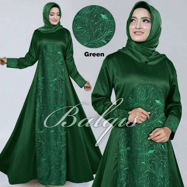 Paling Keren Baju Gamis Bahan Satin Velvet Retired and Crazy