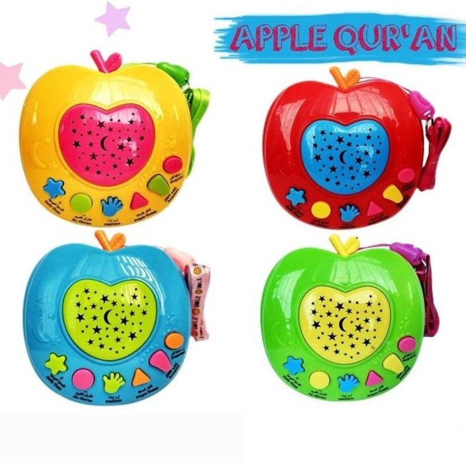 Jual Mainan Edukasi Anak Muslim Apple Learning Quran Apel Quran Mengaji Anak Projector Lamp | Shopee Indonesia