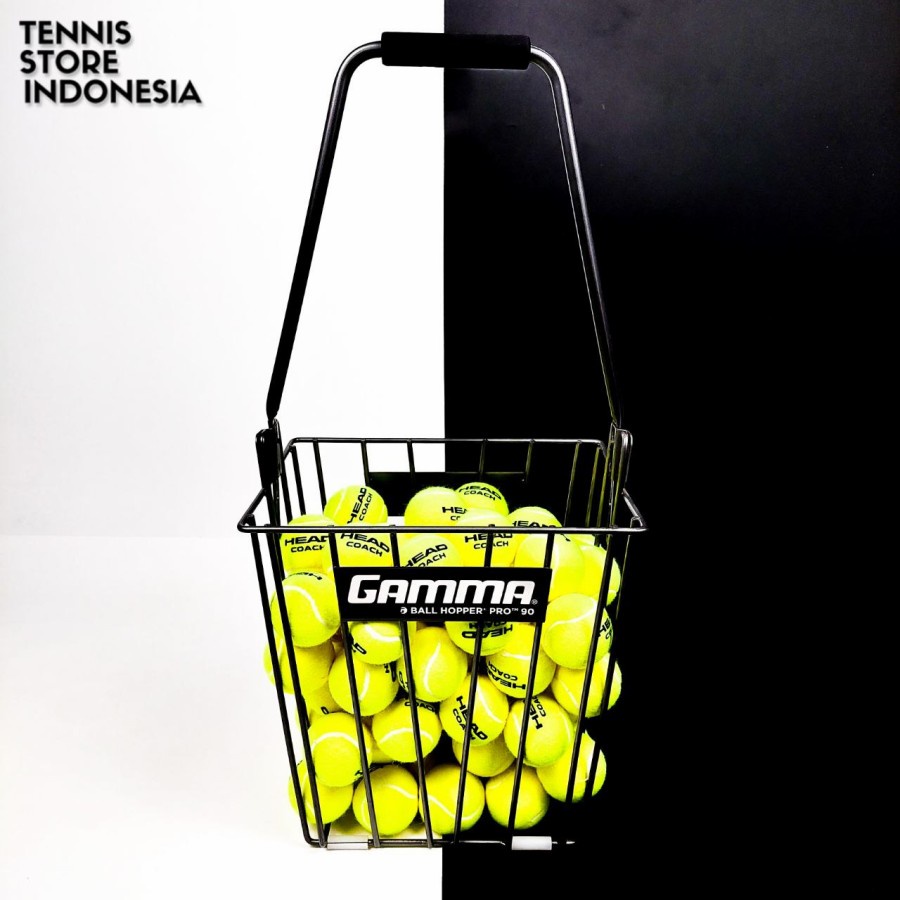 Jual Keranjang Bola Tenis Gamma Ball Hopper Pro 90 Original Shopee