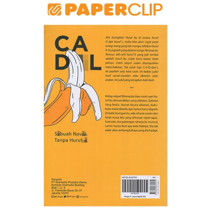 ☑☑ terbaru CADL-SEBUAH NOVEL TANPA HURUF | Shopee Indonesia
