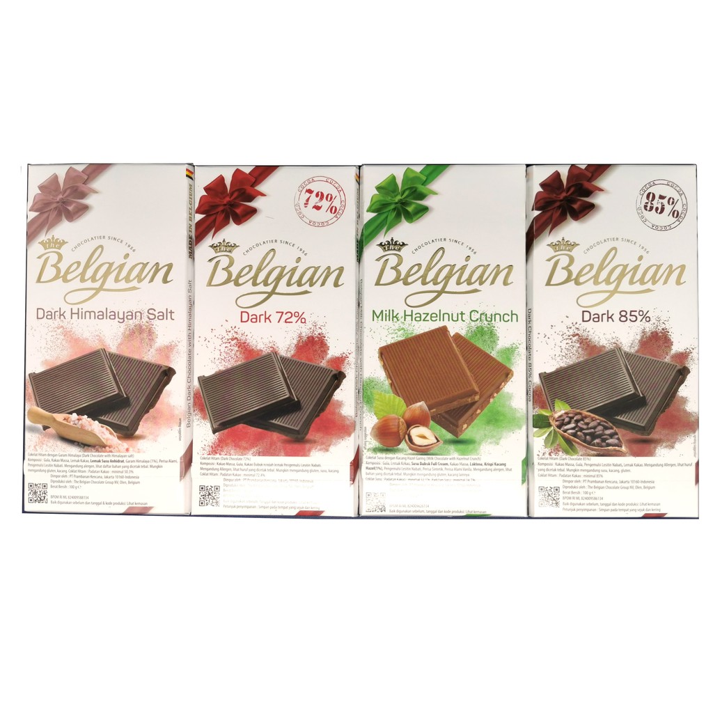 Jual Belgian Dark And Milk Chocolate Coklat Bar Snack 100Gr | Shopee Indonesia