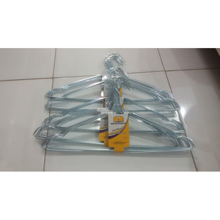 Gantungan Baju Hanger Stainless Steel Indoprosper Dimensi 40 X 21.5 X 2