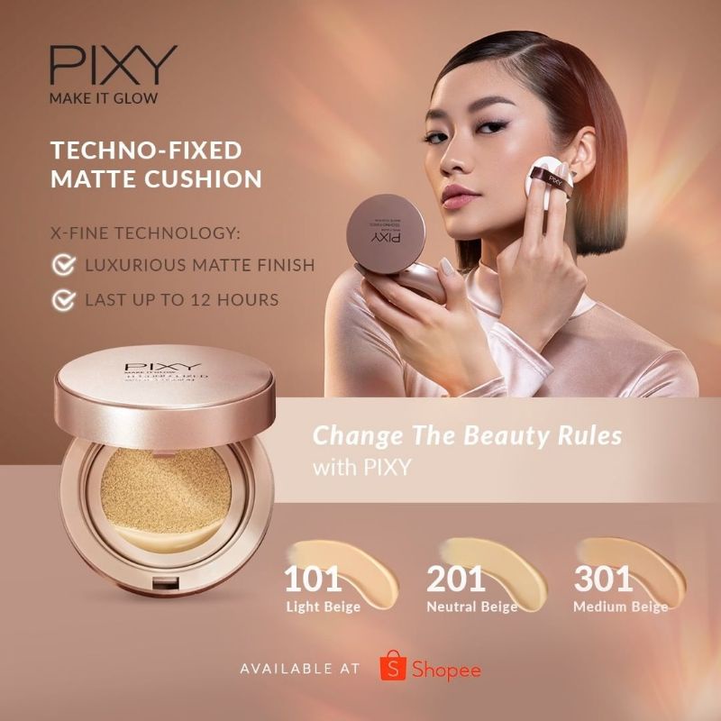 Jual PIXY DEWY CUSHION & MATTE CUSHION MAKE IT GLOW (REGULAR / REFILL