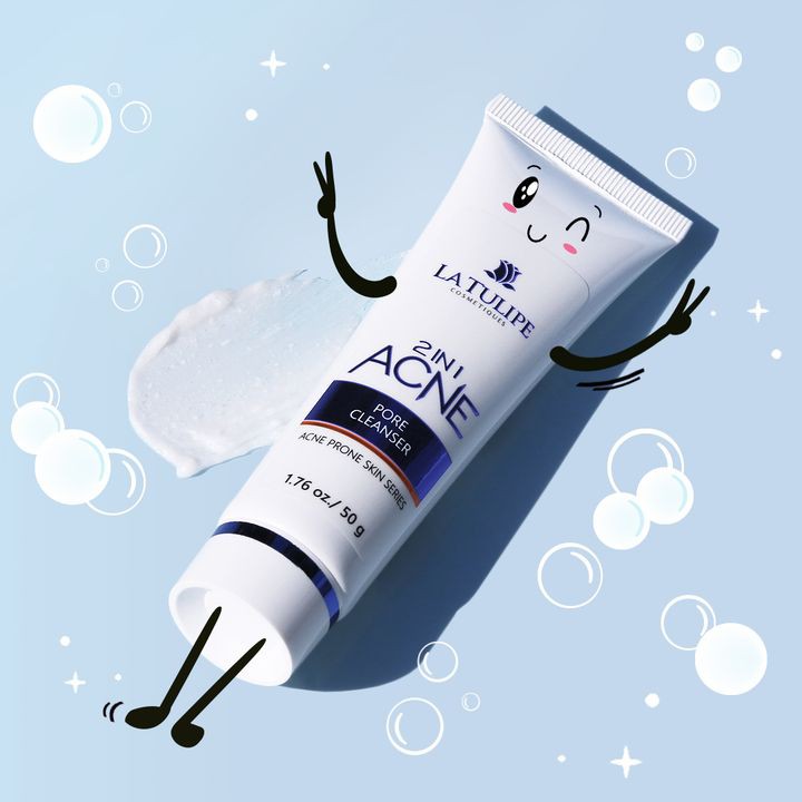 La Tulipe 2 IN 1 Acne Pore Cleanser 50gr Shopee Indonesia