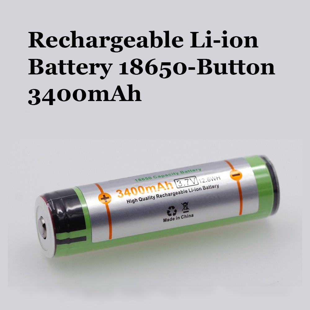 Jual Baterai Cas Li-Ion Button Type 18650 Kapasitas 3400Mah - Baterai Li-Ion - Baterai 18650 - Batre Cas | Shopee Indonesia