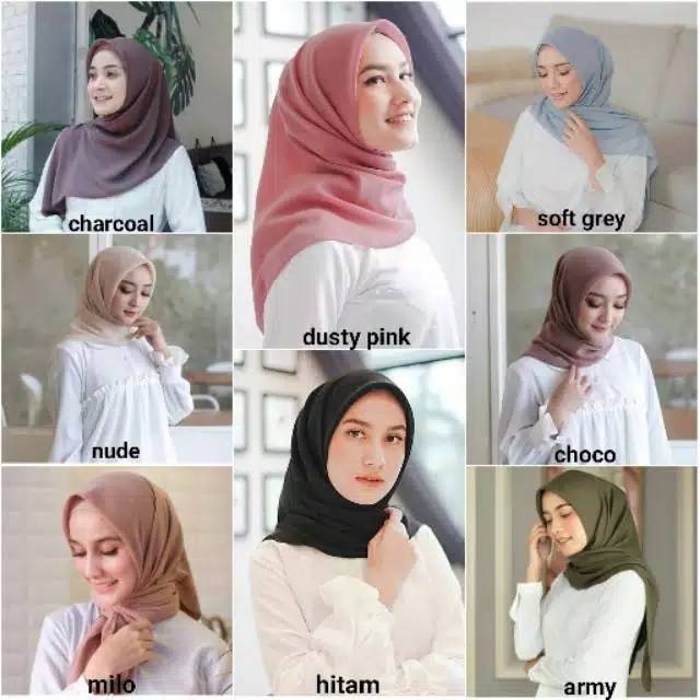 Kerudung jilbab segiempat bella square hijab Shopee Indonesia