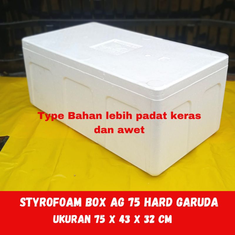Jual styrofoam box AG 75 garuda / sterofoam box besar / styrofoam box 75 Indonesia