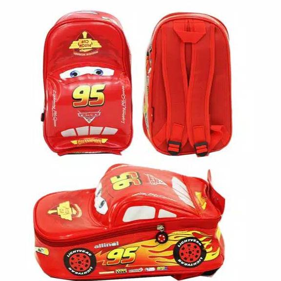 Jual ○ Tas Cars Mc Queen Tas Ransel Sekolah Anak Laki Cowok Paud Tk Nursery Bag School Mobil Balap Merah | Shopee Indonesia