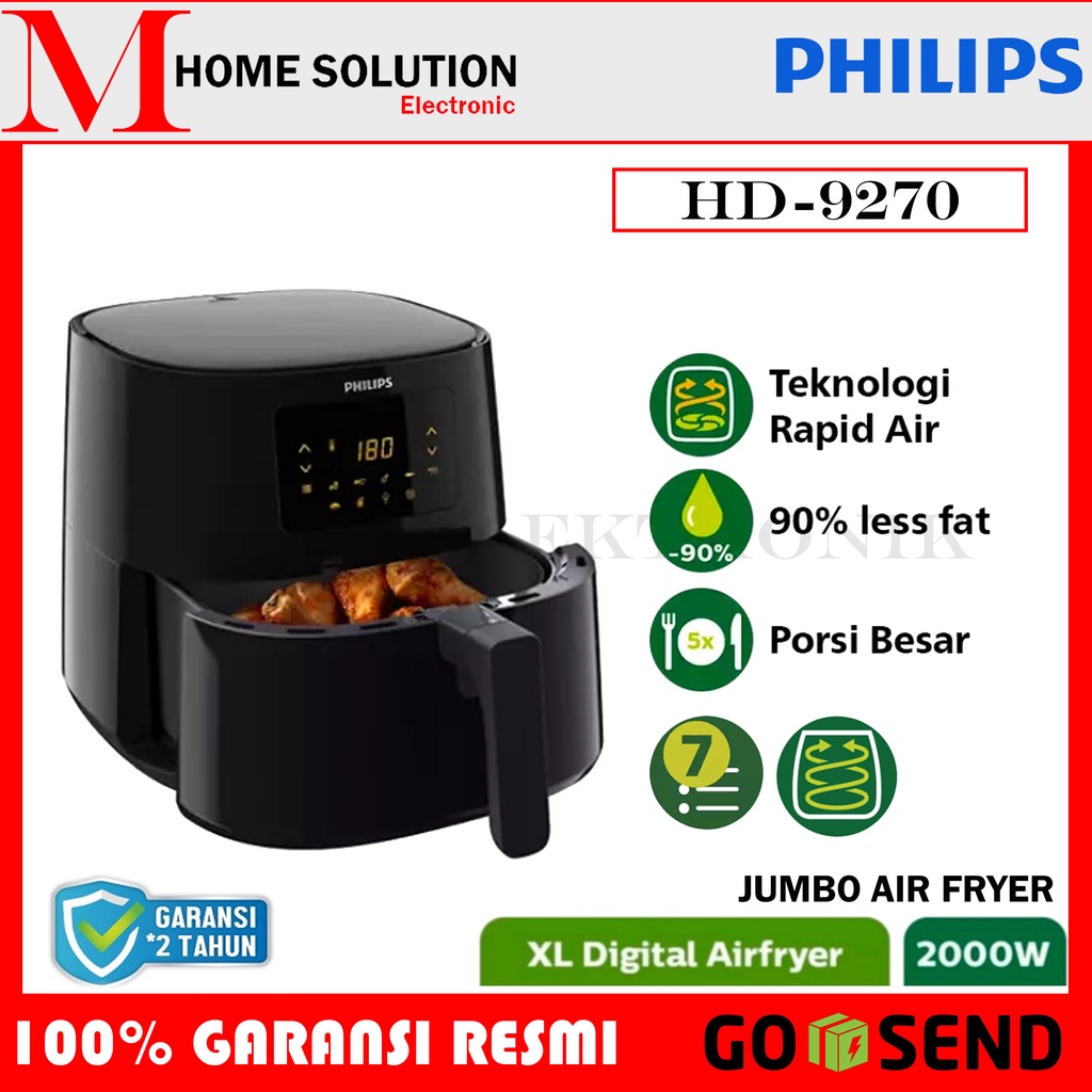 Jual PHILIPS AIR FRYER XL ESSENTIAL AIR FRYER HD9270 / JUMBO