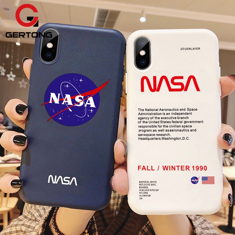 Soft Case Silikon TPU Motif Kartun NASA untuk iPhone x XS XR XS Max 6
