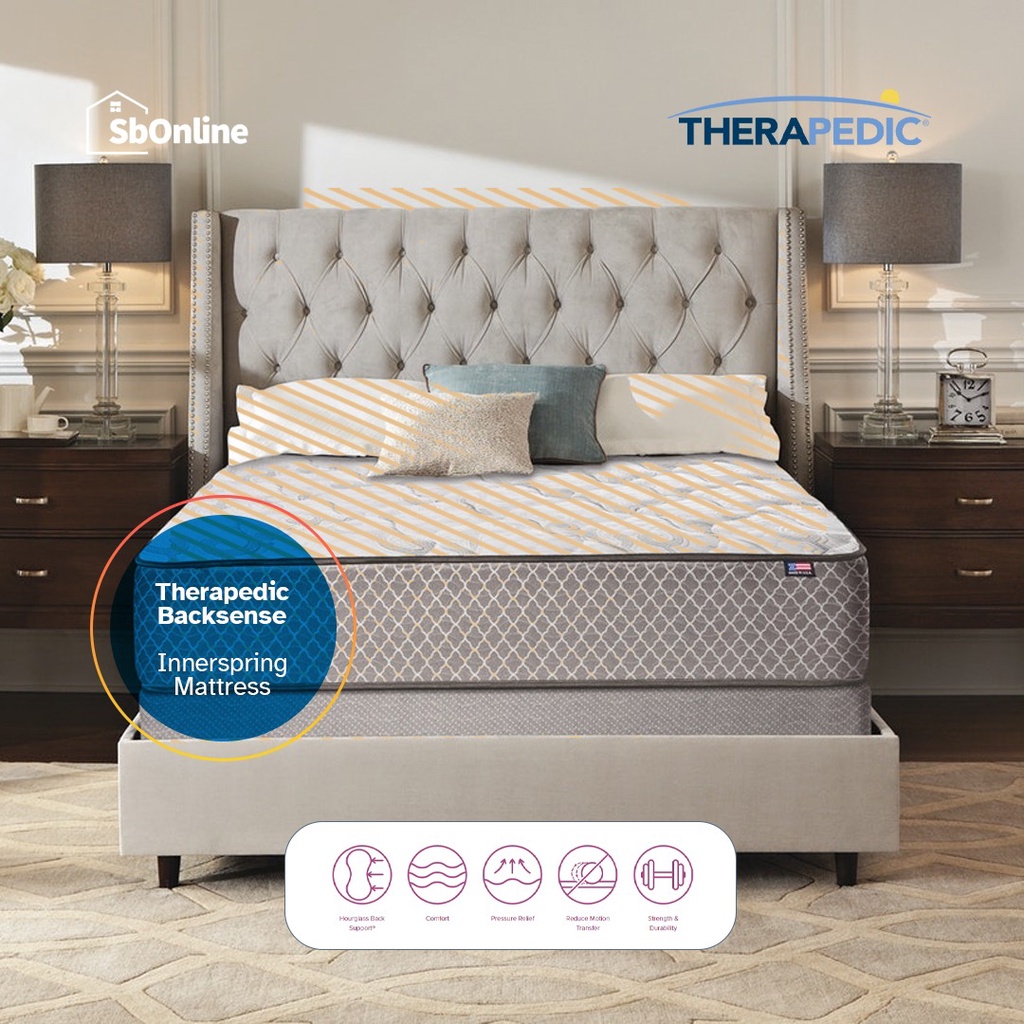 Jual Springbed Therapedic Backsense Mattress Only Shopee Indonesia