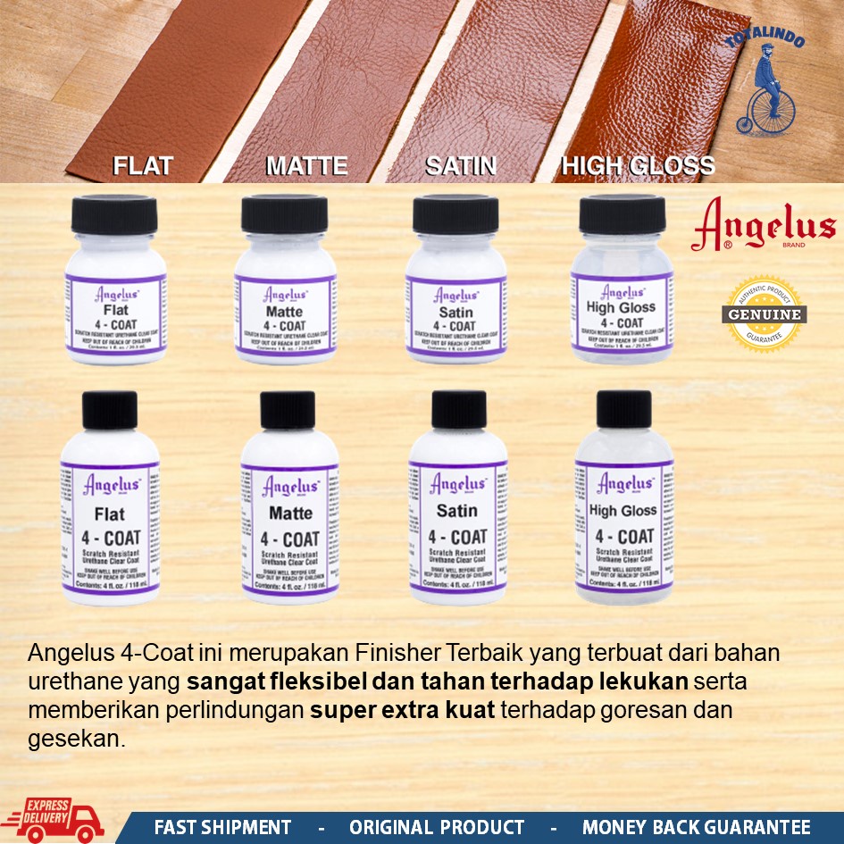 Jual Angelus 4 Coat Finisher Super Kuat Bahan Dasar Urethane Anti