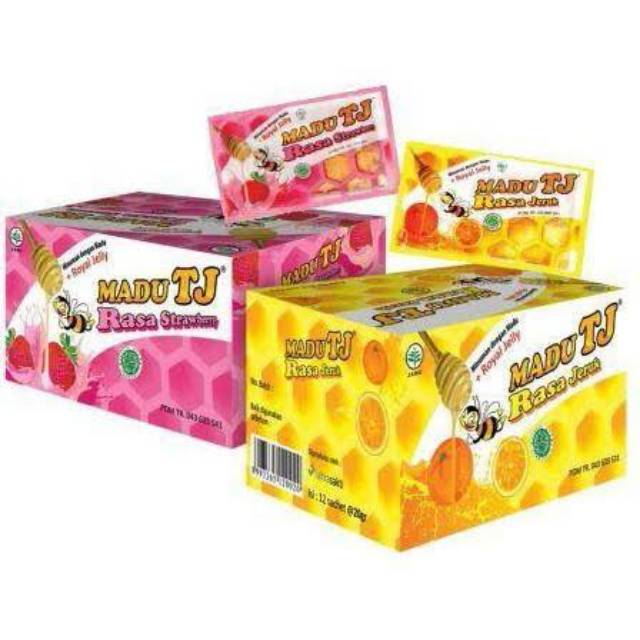 Madu TJ Sachet Kemasan Kotak Isi 12 sachet 20gr / Tresno Joyo Shopee