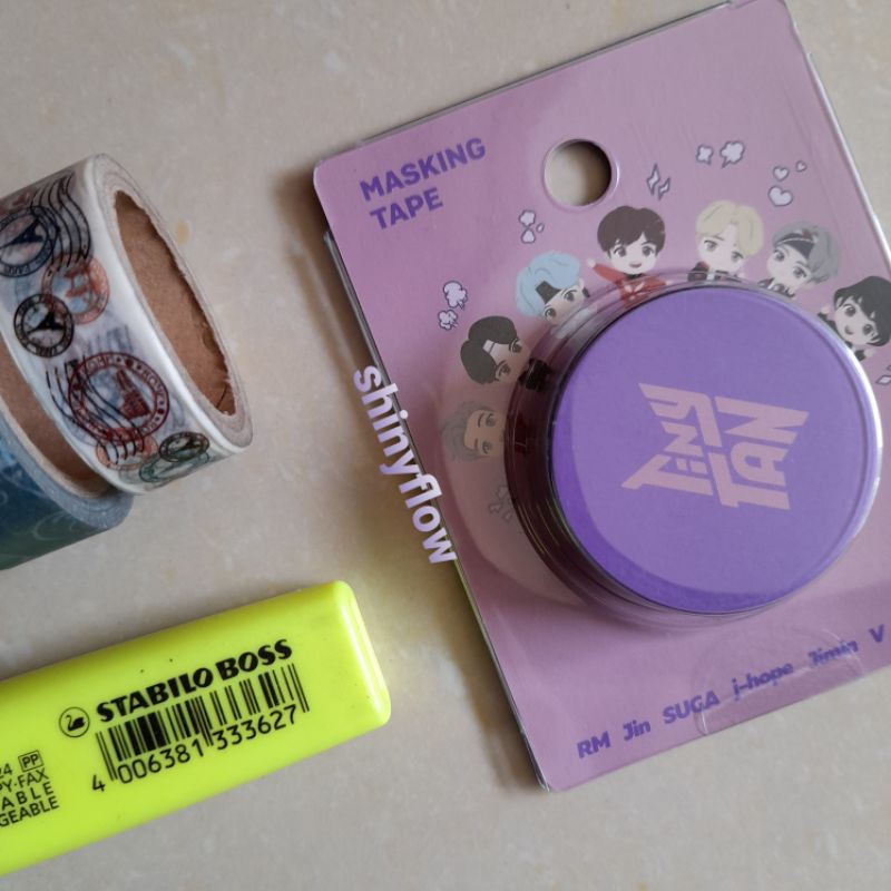 Jual BTS POP UP MERCH TINY TAN MASKING TAPE OFFICIAL