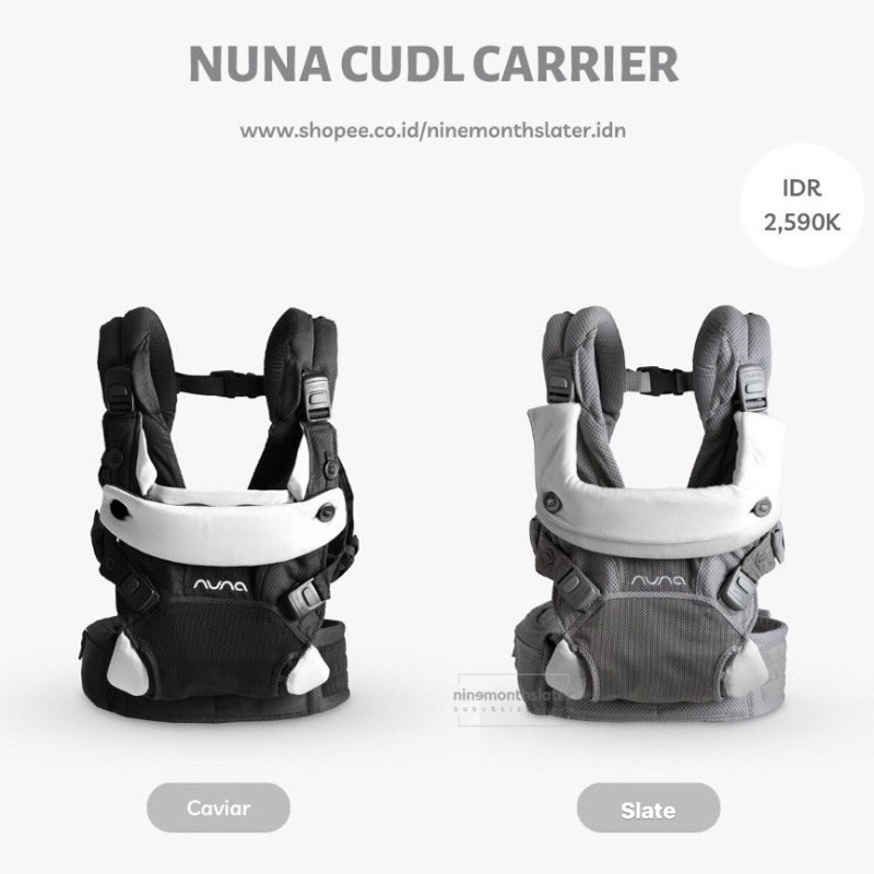 Nuna CUDL Baby Carrier Gendongan Anak Bayi Newborn Toddler Infant Back