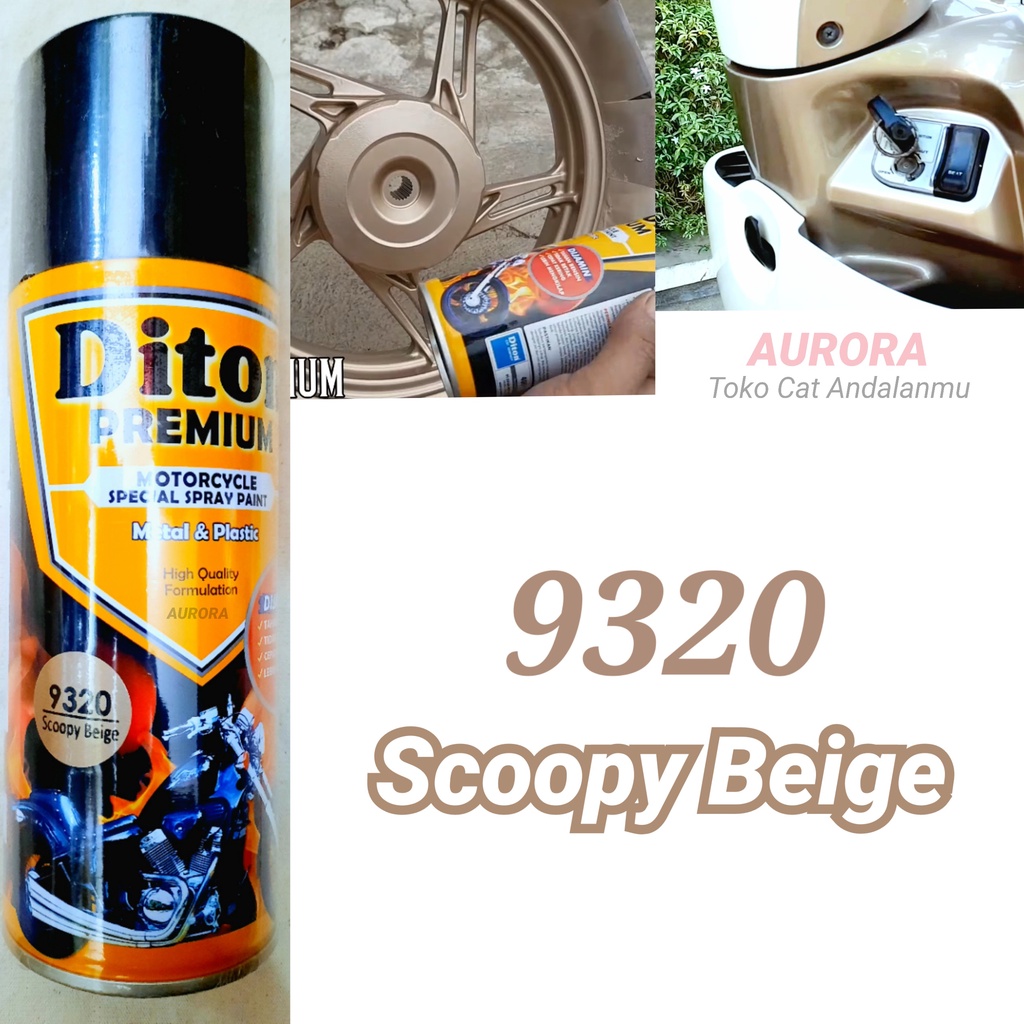Jual Diton Premium Scoopy Beige 9320 Coklat Muda Metallic Metalik Metalic Cat Mobil Motor Tahan Bensin | Shopee Indonesia