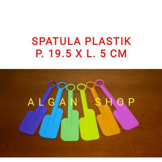 Spatula Plastik 19.5 Cm Pengaduk Solet Sutil Polesan Stiring spoon