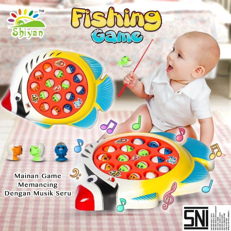 Jual Fishing Game Mainan Mancing Ikan Mainan Anak Ali Laki Perempuan Mainan Pancing Ikan Indonesia|Shopee Indonesia