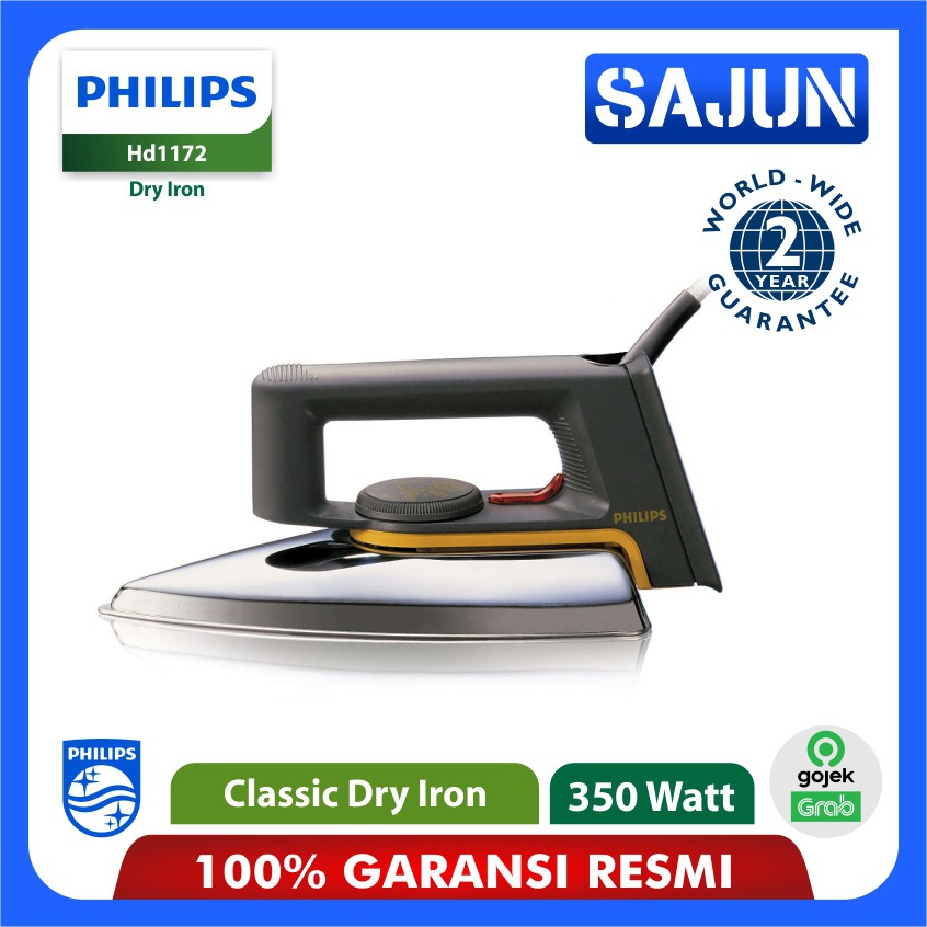 Setrika Philips HD1172 Ceramic Coating , 2X durable Philip