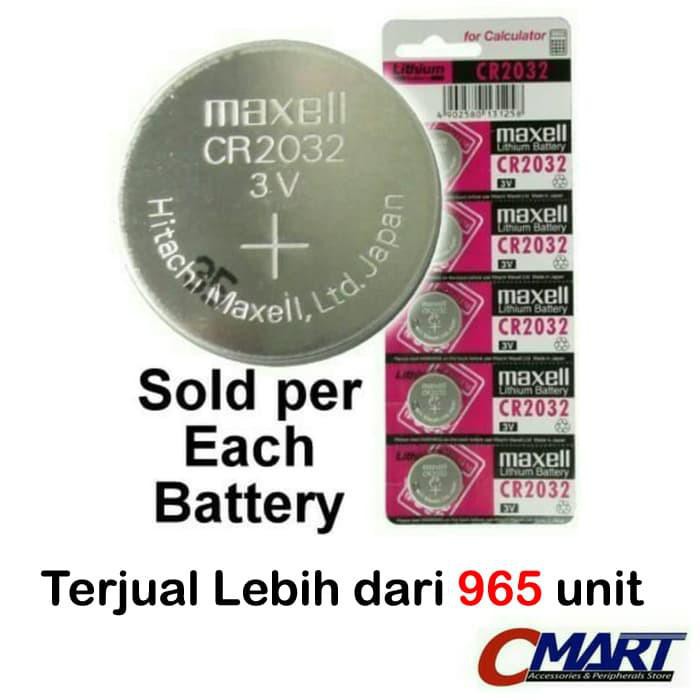 Jual Maxell Cr2032 3 Volt Coin Lithium Cell Battery - Mxl-Cr2032 | Shopee Indonesia