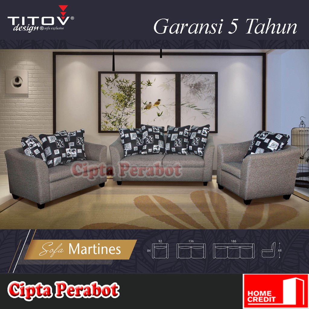 Jual Sofa Titov Martines Bergaransi 5 Tahun Shopee Indonesia