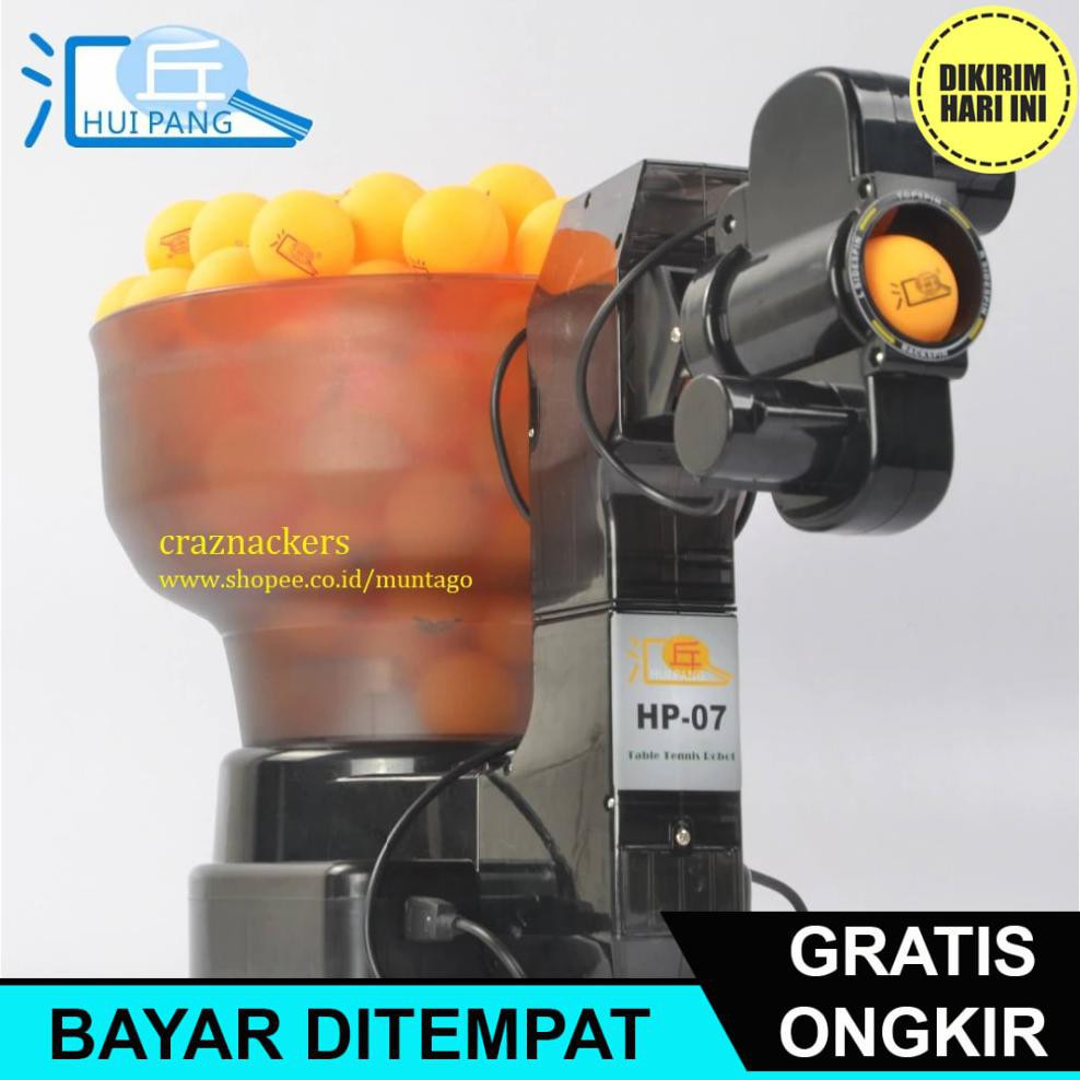 (BAYAR DITEMPAT) CB155 ROBOT PINGPONG TENIS MEJA HUI PANG 07 MESIN PINGPONG (BAYAR DITEMPAT