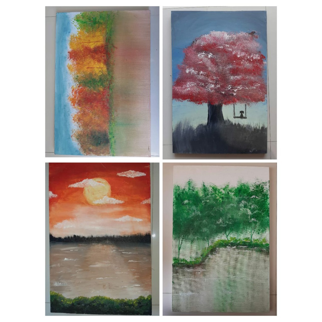 Jual Lukisan Kanvas Acrylic Gambar Pemandangan Ukuran 40X60 Indonesia|Shopee Indonesia 1024_X_1024_jpg