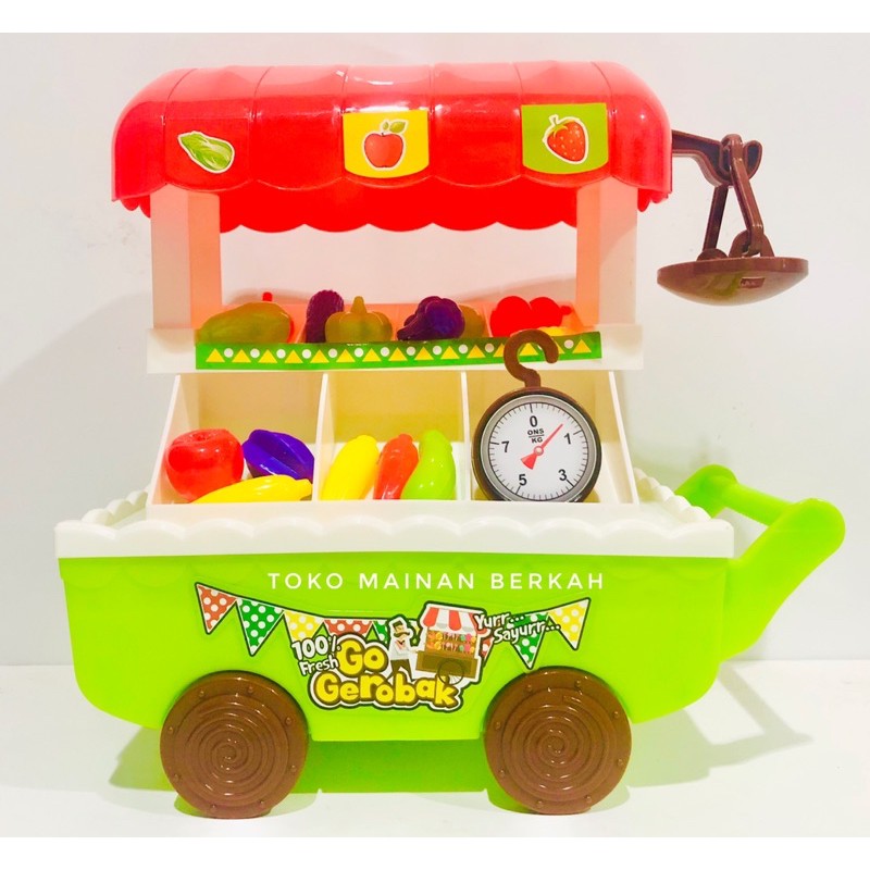 Jual Mainan Gerobak Sayur Buah Anak Murah Readystok | Shopee Indonesia