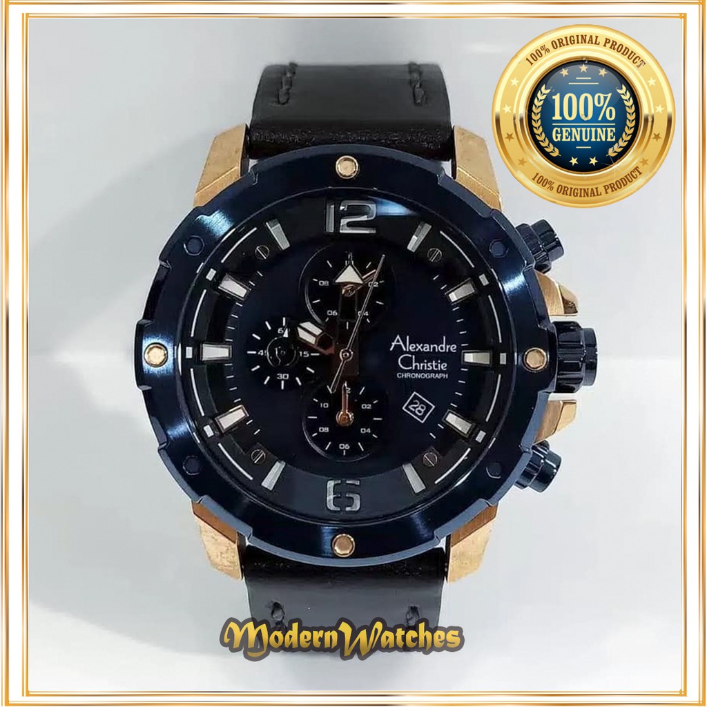 Jam Tangan Ori Alexandre Christie Pria AC 6410 / Alexander Christi