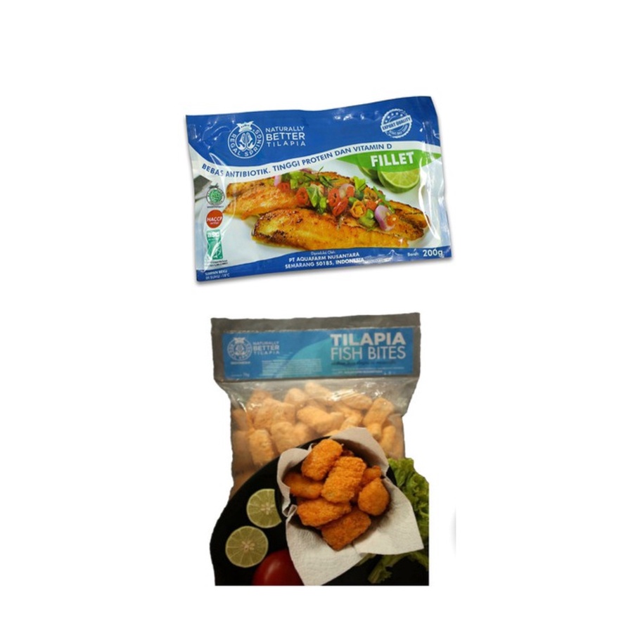 Jual Regal Springs Tilapia Fillet 200gr + Tilipia Fish Bites Bundling