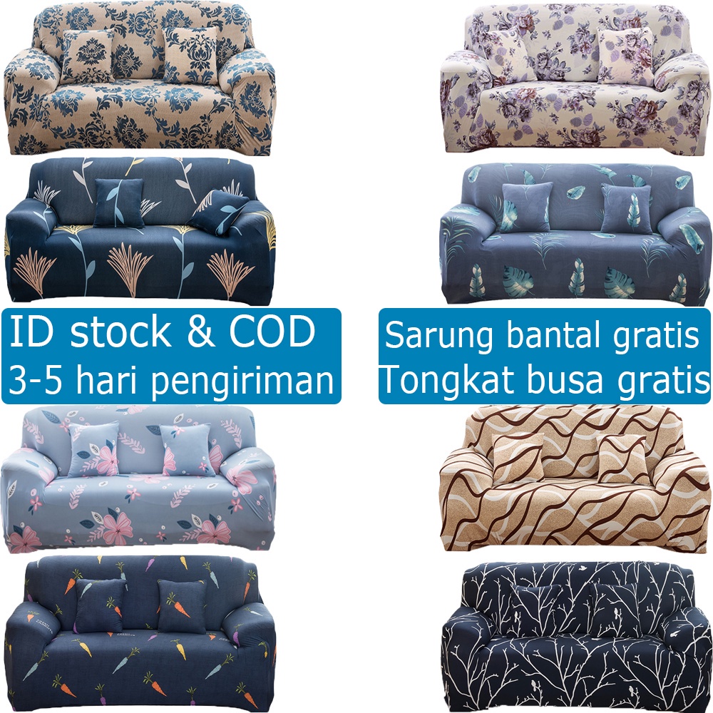 Jual Cover Sofa Bed Seater 1 2 3 4 Sarung Penutup Sofa Elastis