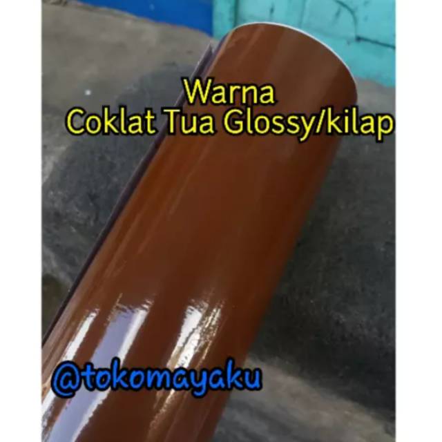 Jual Stiker Skotlet Coklat Tua Glossy Dc-Fix | Shopee Indonesia