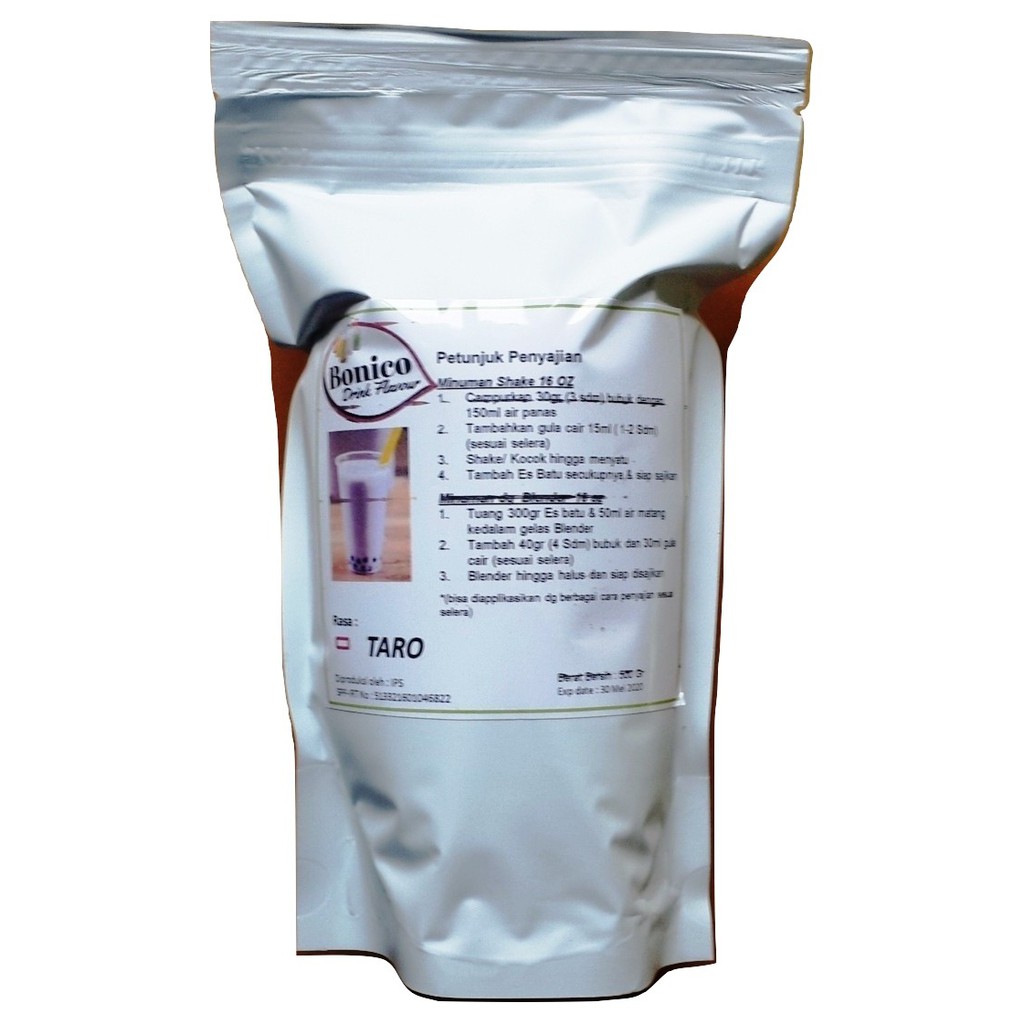 BONICO TARO UBI UNGU powder 500GR Bubuk minuman drink powder Smoothies