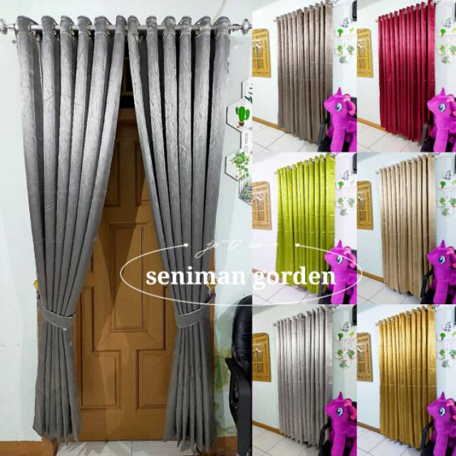 GORDEN JENDELA MINIMALIS & HORDENG PINTU MODEL SMOKERING BAHAN KAIN