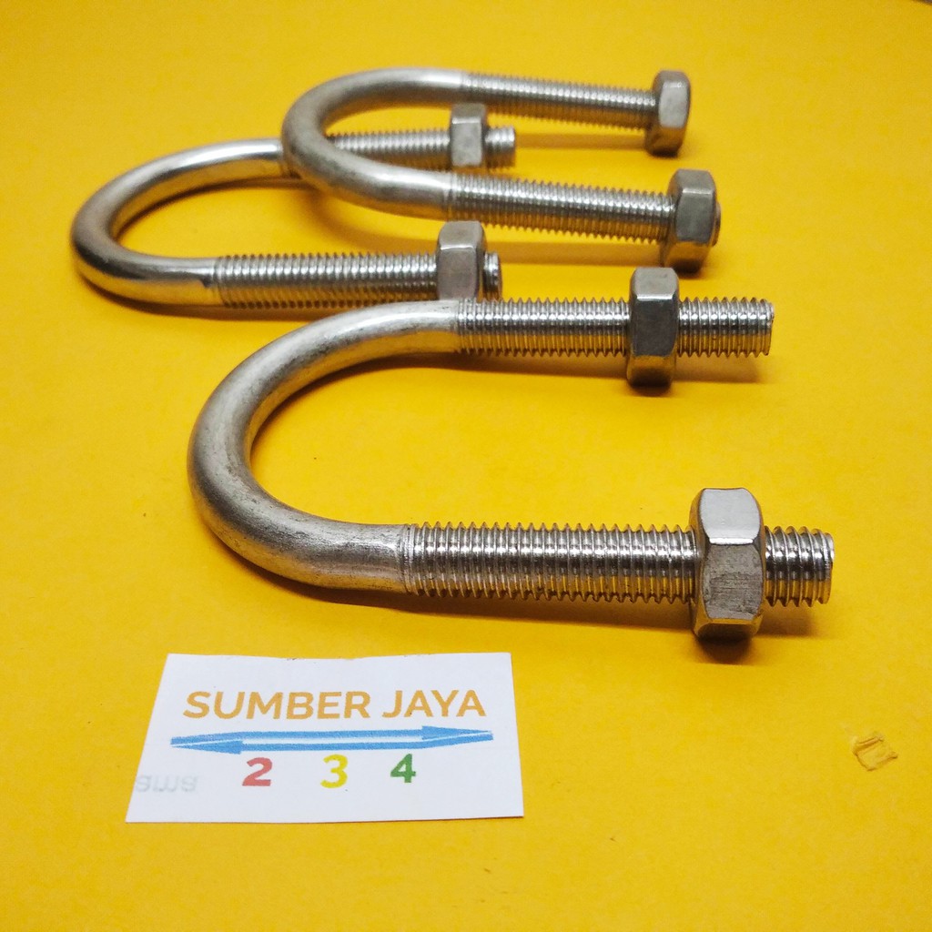 klem pipa u bolt Jual klem double bolt uk 3 in sl400 double bolt clamp