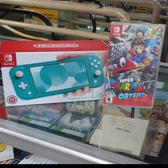Jual *Game-Console* Nintendo Switch Lite + Bundle Mario Odyssey | Shopee Indonesia