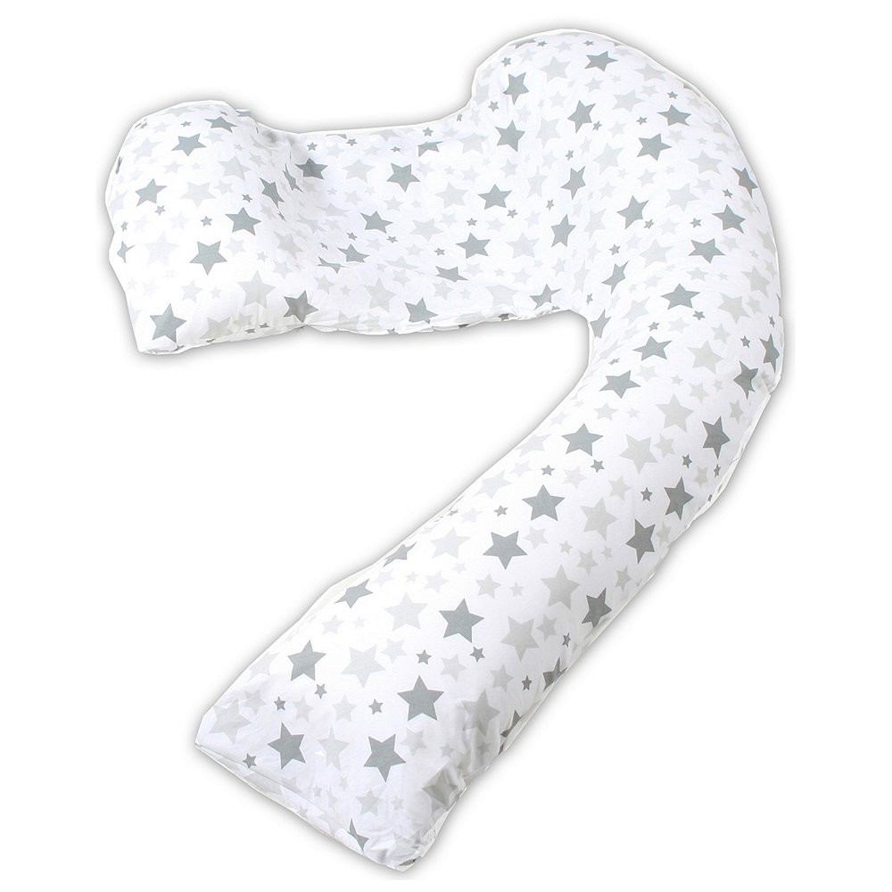 Jual Dreamgenii Pregnancy Support And Feeding Pillow - Grey Star *Exclusive To Mothercare* Indonesia|Shopee Indonesia