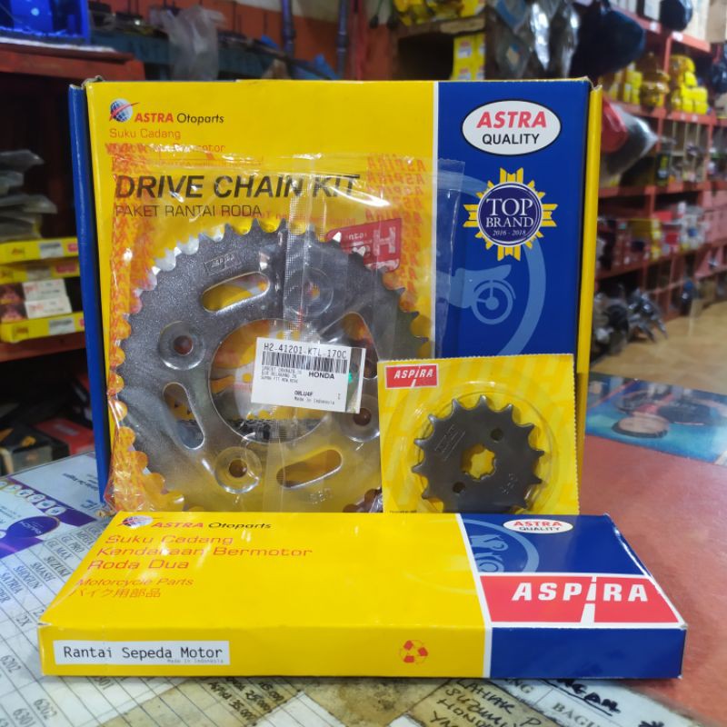 Jual GEAR SET ASPIRA SUPRA FIT NEW SUPRA X 125 REVO OLD REVO ABSOLUTE REVO FIT 110 SUPRA FIT S