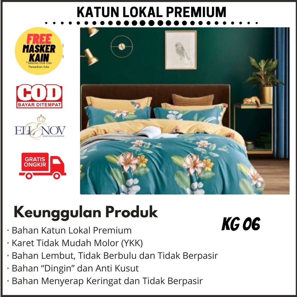 Jual Ellenov Bedcover Set Jepang ORI N kg 06 Bahan Katun Jepang Super