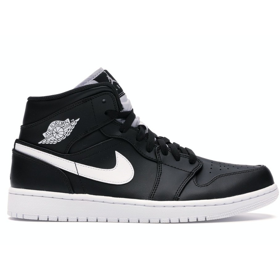 Jual Air Jordan 1 Retro Mid Black White | Shopee Indonesia