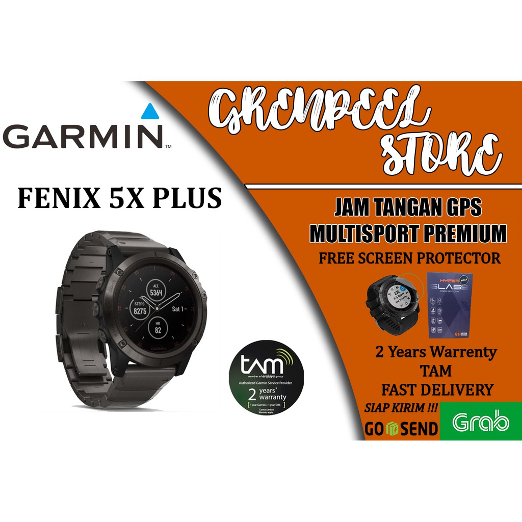 Jual Garmin Fenix 5X Plus Sapphire Dlc Carbon Gray Black Garansi Resmi Tam Indonesia|Shopee Indonesia