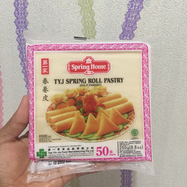 TYJ SPRING ROLL / KULIT DIMSUM / KULIT LUMPIA Shopee Indonesia