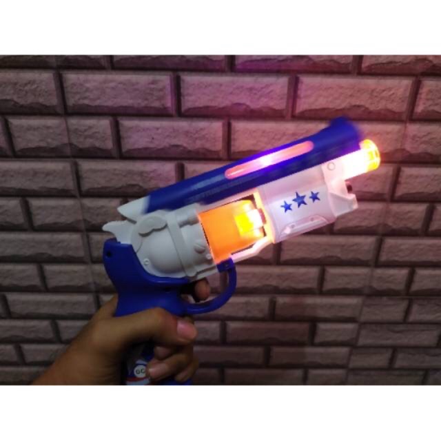 Jual Mainan Pistol Baterai Bunyi & Menyala - Mainan Tembakan Anak Edukasi | Shopee Indonesia