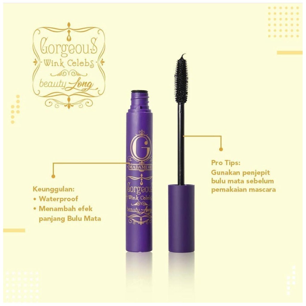 Madame Gie Wink Celebs Beauty Long Maskara