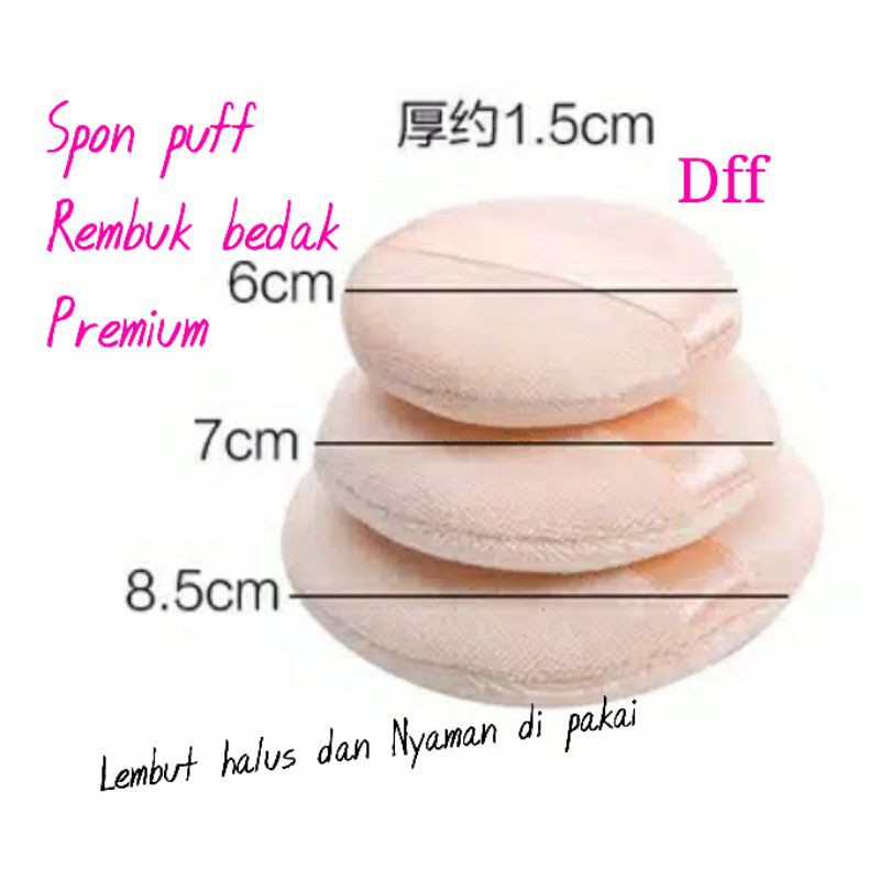 Spon bedak Puff berkualitas Lembut /sponge halus/rembuk tabur Shopee