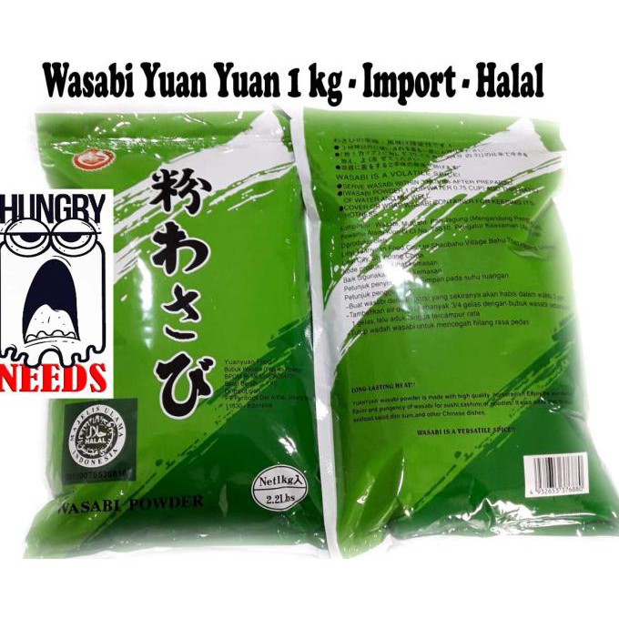 Jual Wasabi Powder Yuan Yuan 1 Kg (Readystok) Shopee Indonesia