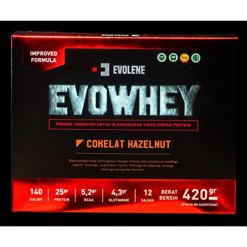 Jual Evolene Whey Coklat Hazelnut 12 Sachet | Shopee Indonesia