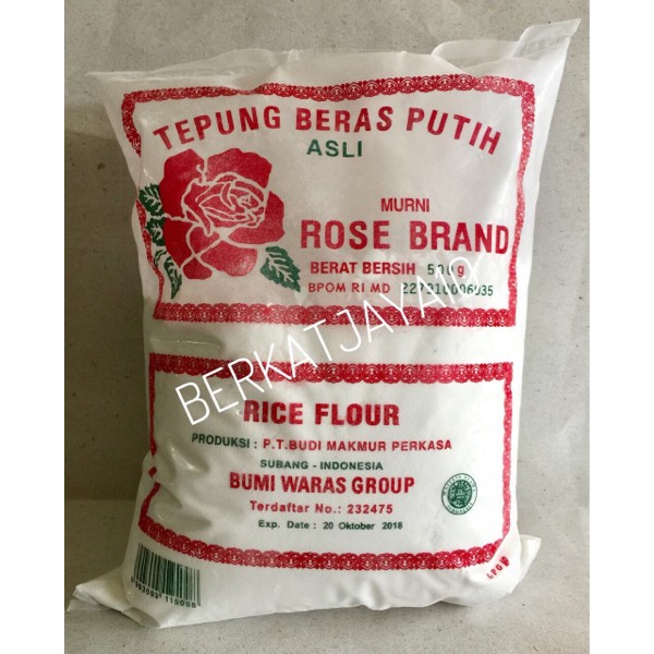 Tepung beras Putih Rose Brand 500 gram Shopee Indonesia