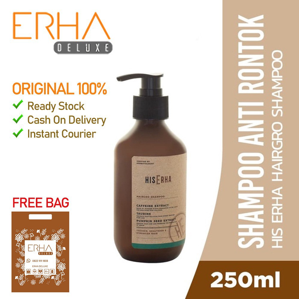 Shampoo Rambut Pria HIS ERHA Hairgrow Shampoo 270 ml Anti Rontok